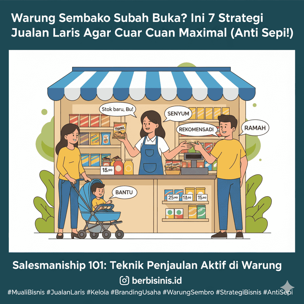 Salesmanship 101: Teknik Penjualan Aktif di Warung
