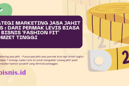 Strategi marketing jasa jahit